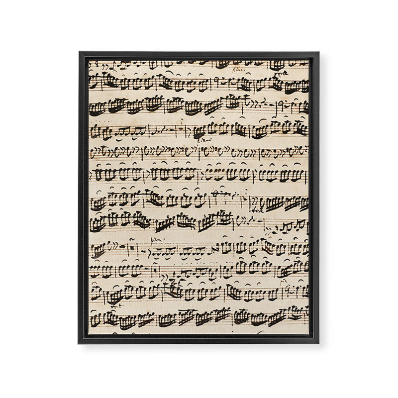 Johann Sebastian Bach (1685 - 1750) original music sheet Framed Canvas Print Gallery Image 6