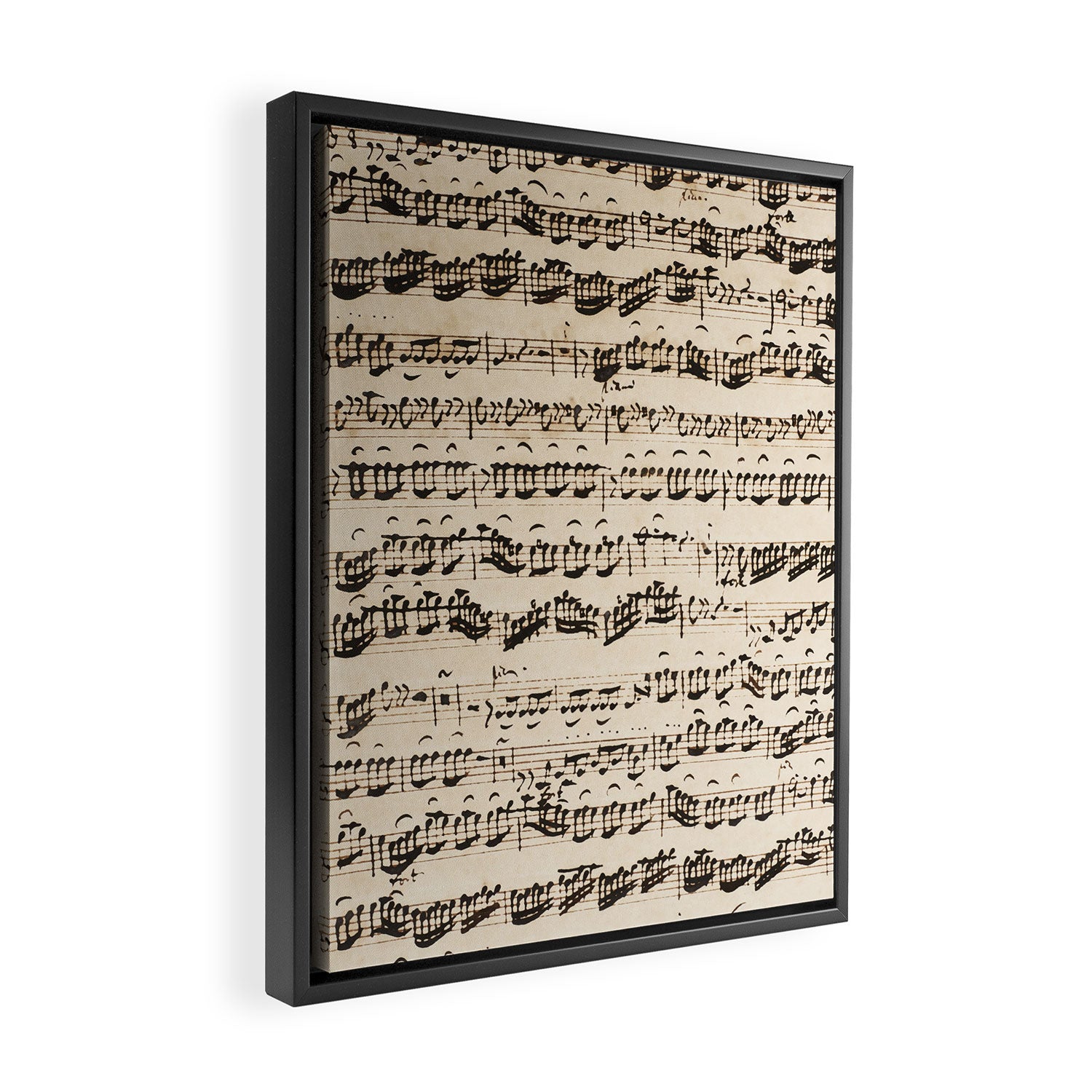 Johann Sebastian Bach (1685 - 1750) original music sheet Framed Canvas Print Gallery Image 2