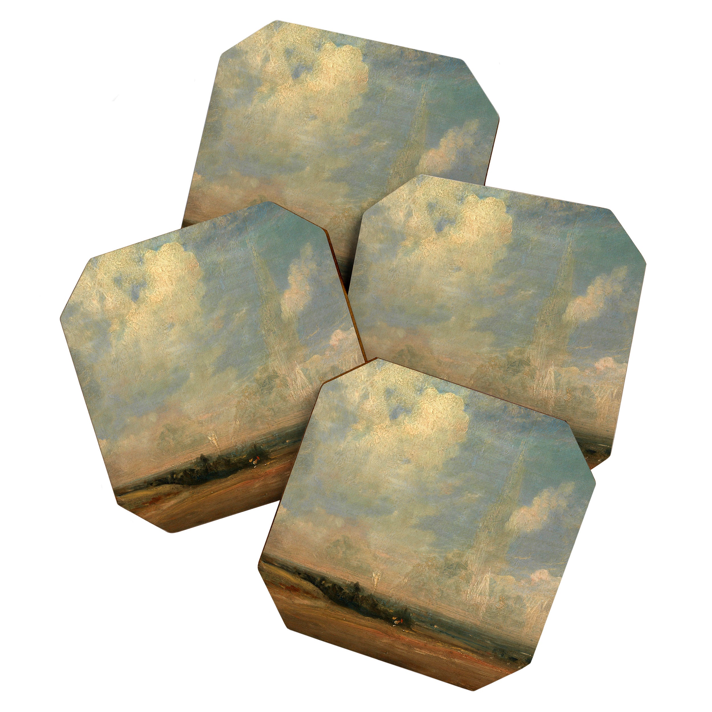 John Constable "A View from Hampstead Heath" Coaster Gallery Image 1