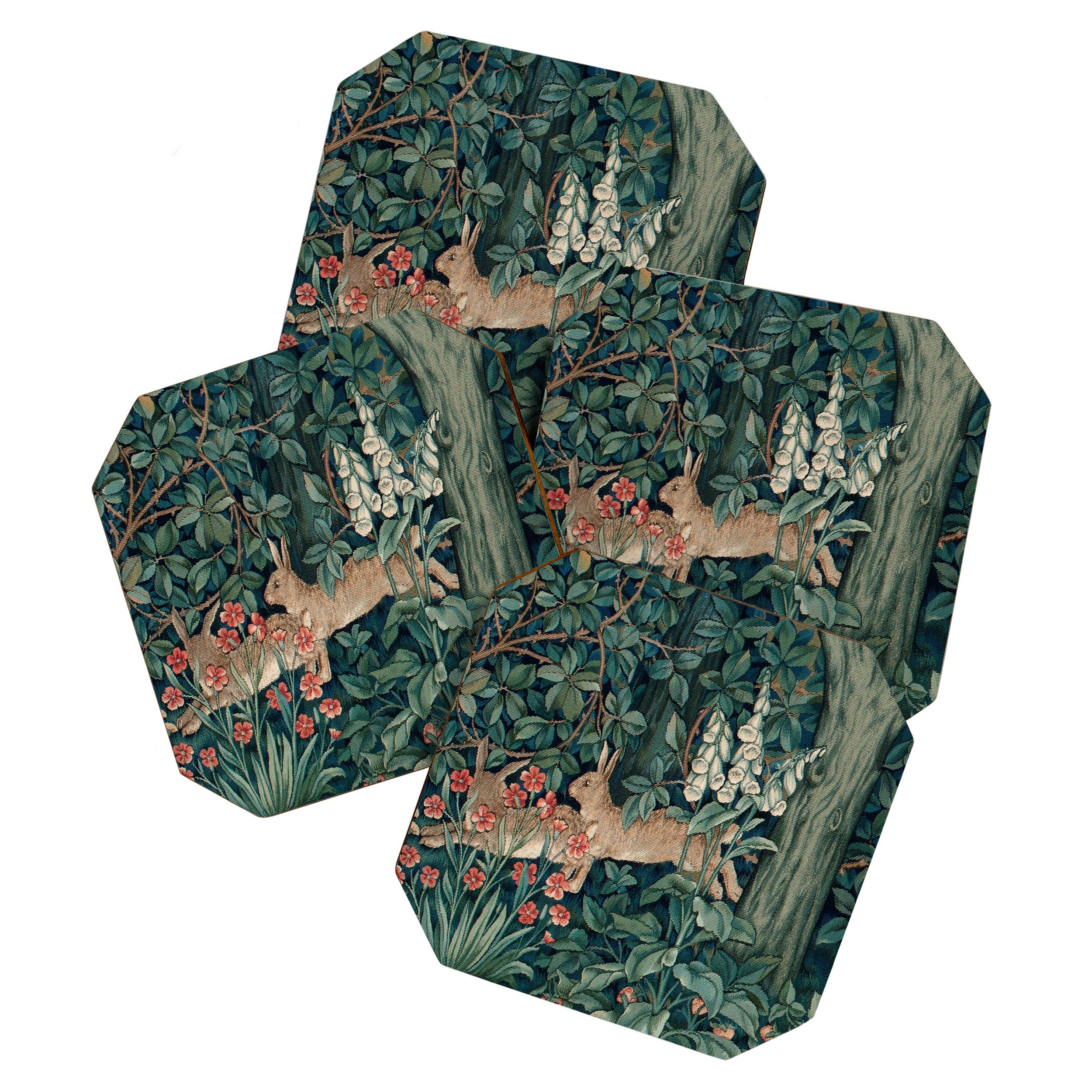 John Henry Dearle "Greenery" 4. Coaster Gallery Image 1