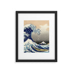 Katsushika Hokusai "The Great Wave off Kanagawa" Framed Art Print Gallery Image 6