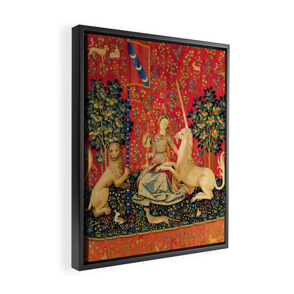 Lady and the Unicorn - Sight Framed Canvas Print Gallery Image 2