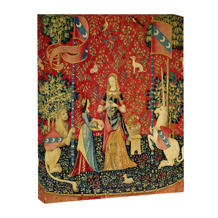 Lady and the Unicorn - Smell Canvas Print Gallery Image 1