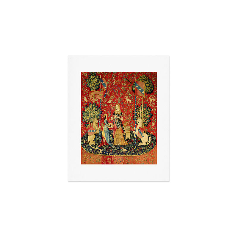 Lady and the Unicorn - Smell Art Print Gallery Image 1