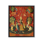 Lady and the Unicorn - Smell Framed Canvas Print Gallery Image 8