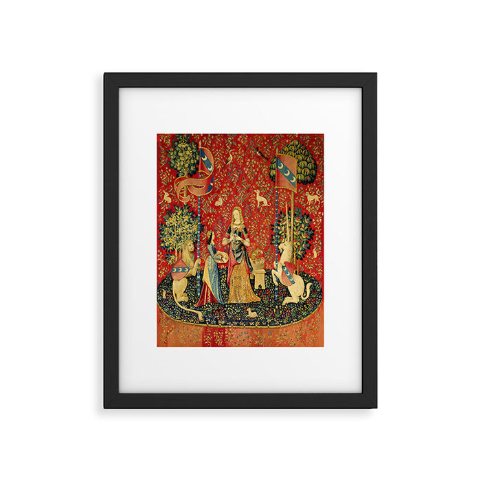 Lady and the Unicorn - Smell Framed Art Print Gallery Image 1