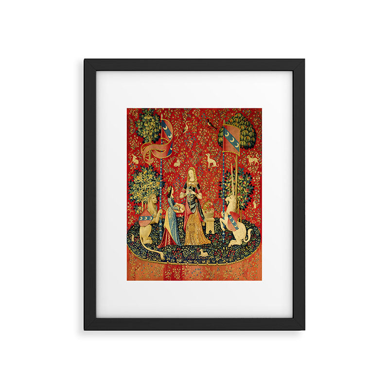 Lady and the Unicorn - Smell Framed Art Print Gallery Image 6