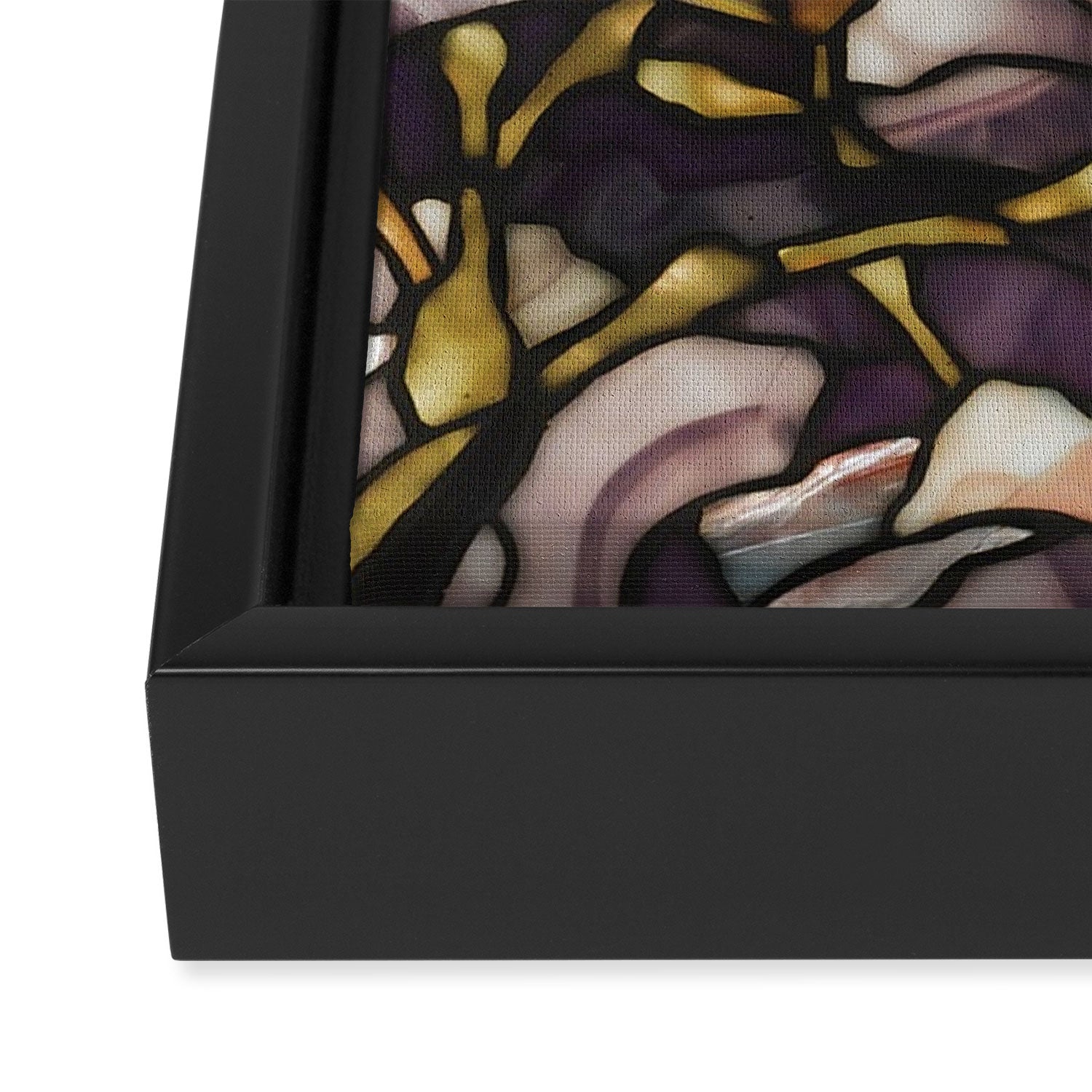 Louis Comfort Tiffany - Decorative stained glass 10. Framed Canvas Print Gallery Image 3