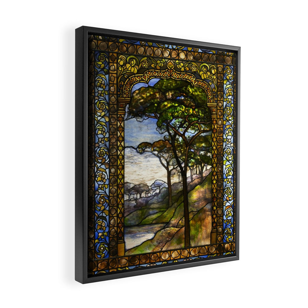 Louis Comfort Tiffany - Decorative stained glass 14. Framed Canvas Print Gallery Image 2
