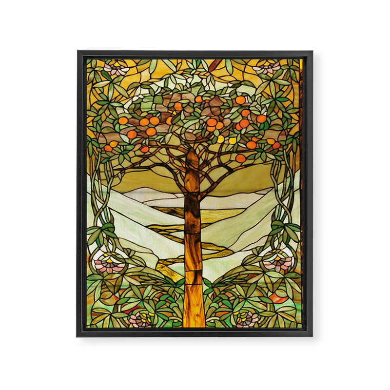 Louis Comfort Tiffany - Decorative stained glass 6. Framed Canvas Print Gallery Image 6