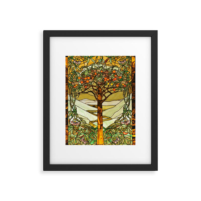 Louis Comfort Tiffany - Decorative stained glass 6. Framed Art Print Gallery Image 5