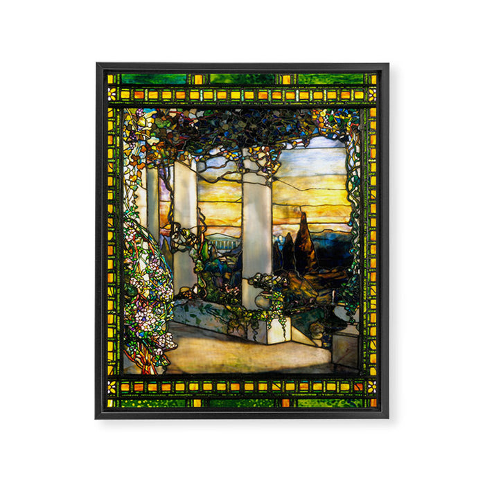 Louis Comfort Tiffany "Howell Hinds House Window" Framed Canvas Print Gallery Image 1