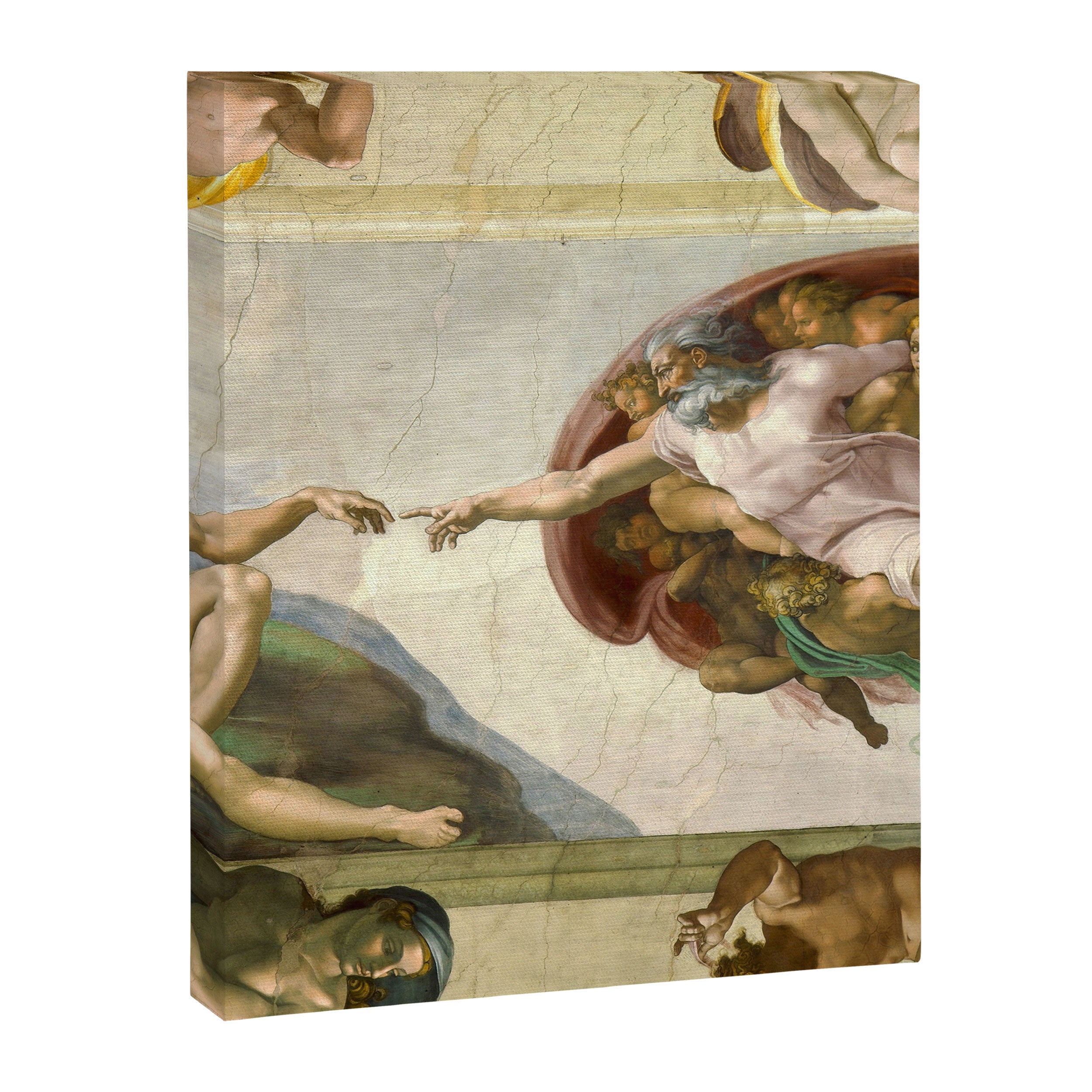 Michelangelo Buonarroti "Creation of Adam" (1) Canvas Print Gallery Image 6