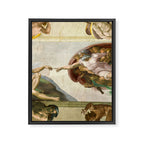 Michelangelo Buonarroti "Creation of Adam" (1) Framed Canvas Print Gallery Image 6