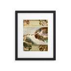 Michelangelo Buonarroti "Creation of Adam" (1) Framed Art Print Gallery Image 5