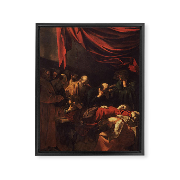 Michelangelo Merisi da Caravaggio "The Death of the Virgin" Framed Canvas Print Gallery Image 1