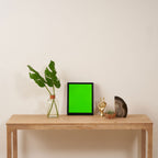 Neon Green Framed Canvas Print Gallery Image 4