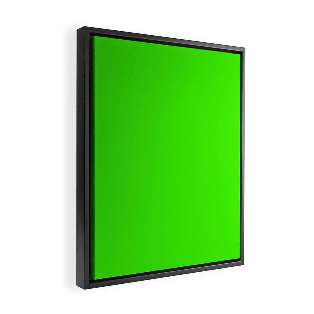 Neon Green Framed Canvas Print Gallery Image 2