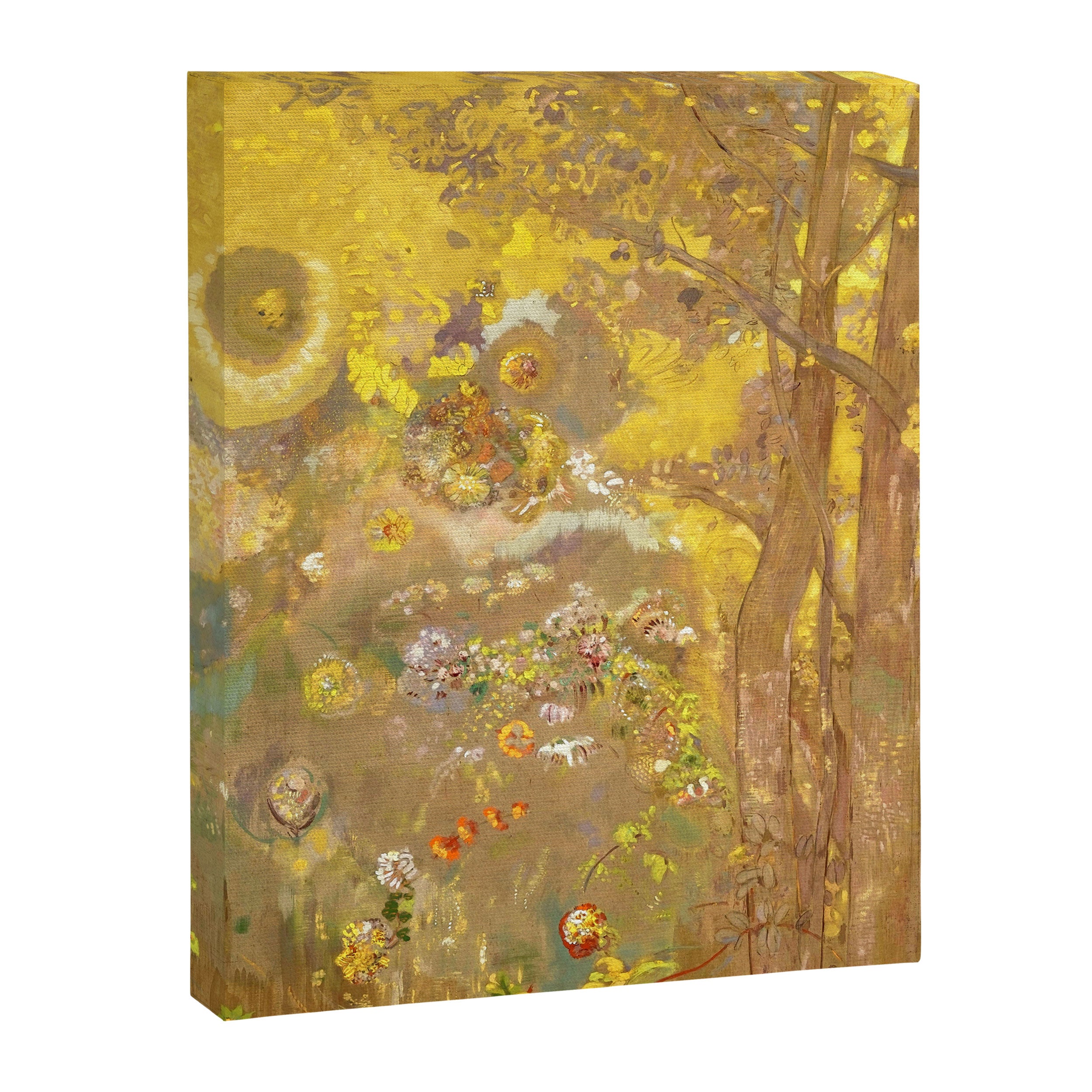 Odilon Redon "Trees on a yellow Background" Canvas Print Gallery Image 8