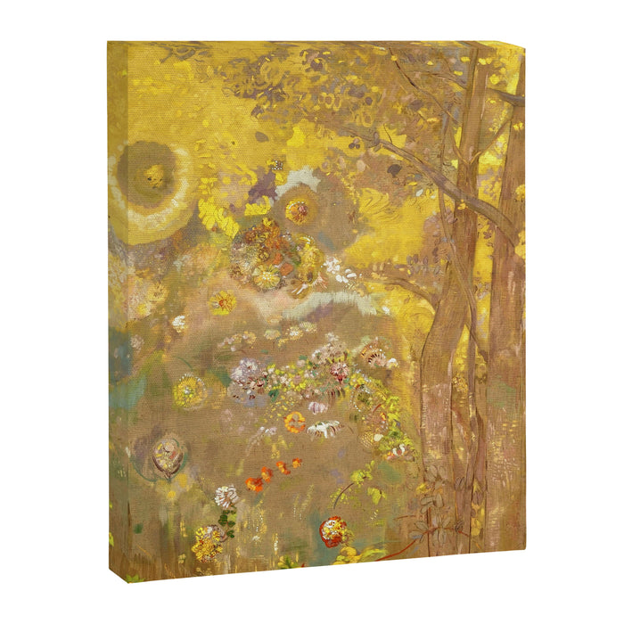 Odilon Redon "Trees on a yellow Background" Canvas Print Gallery Image 1