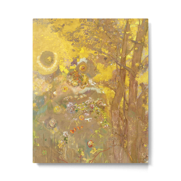Odilon Redon "Trees on a yellow Background" Metal Print Gallery Image 1
