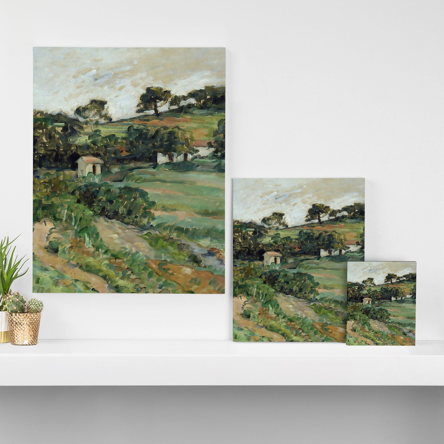 Paul Cezanne "Landscape", c.1879 Canvas Print Gallery Image 3