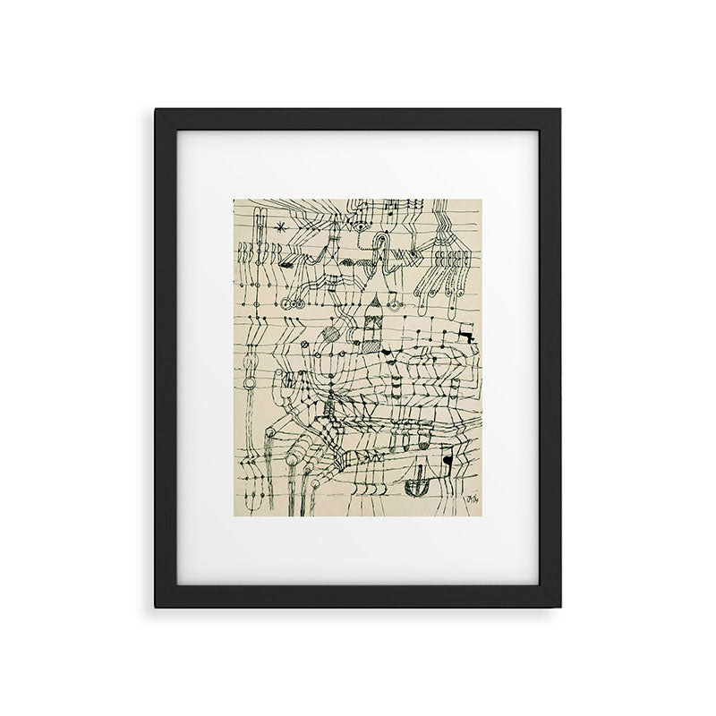 Paul Klee "Drawing Knotted in the Manner of a Net" Framed Art Print Gallery Image 5