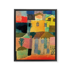 Paul Klee "Houses on the Sea 1914" Framed Canvas Print Gallery Image 6