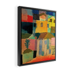 Paul Klee "Houses on the Sea 1914" Framed Canvas Print Gallery Image 2