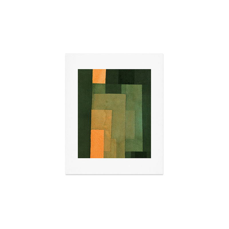 Paul Klee "Tower in Orange and Green 1922" Art Print Gallery Image 1