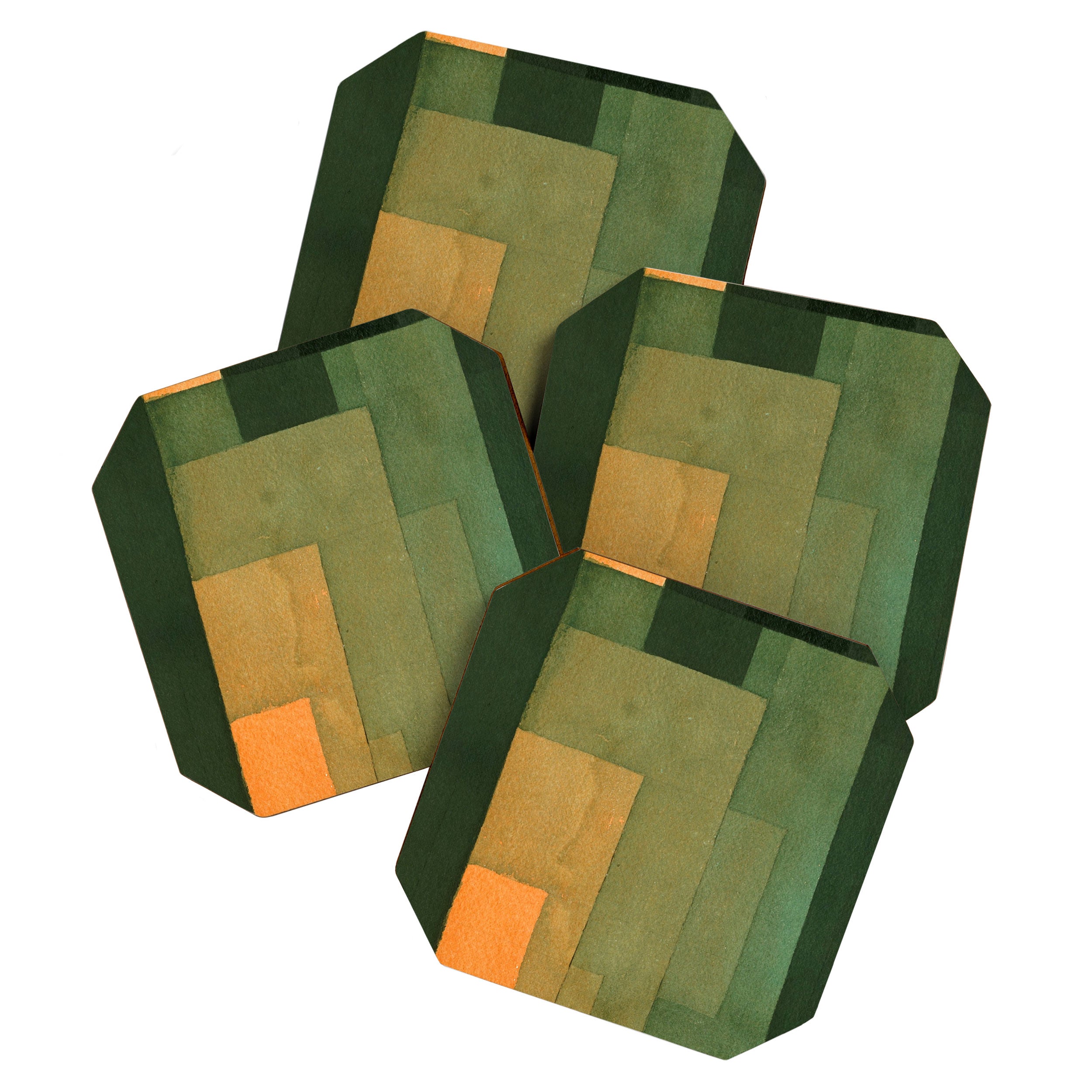 Paul Klee "Tower in Orange and Green 1922" Coaster Gallery Image 1
