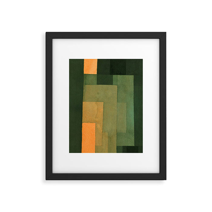 Paul Klee "Tower in Orange and Green 1922" Framed Art Print Gallery Image 1