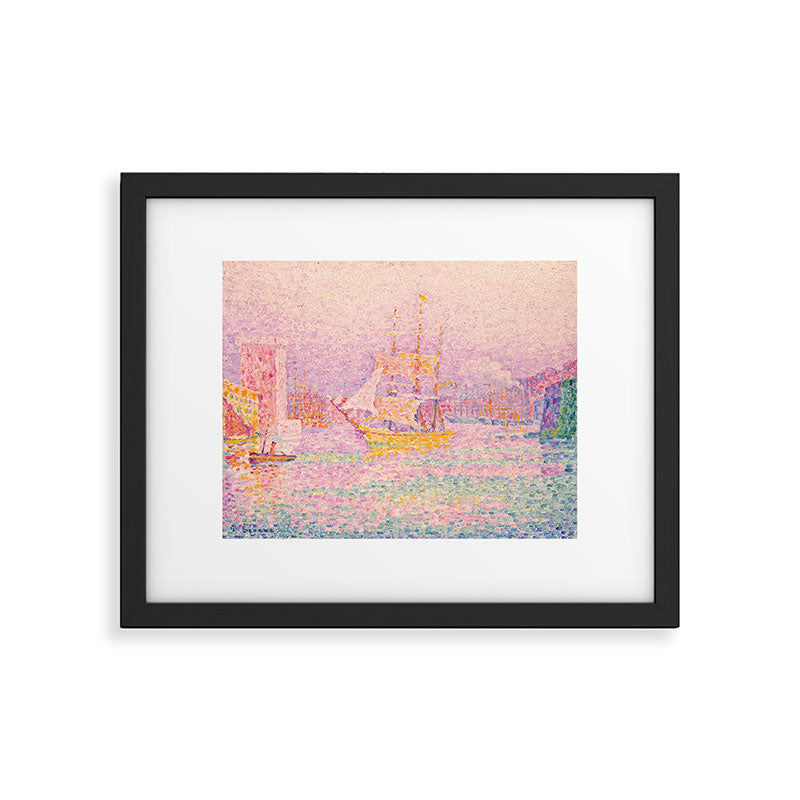 Paul Signac "Harbour at Marseilles" Framed Art Print Gallery Image 5