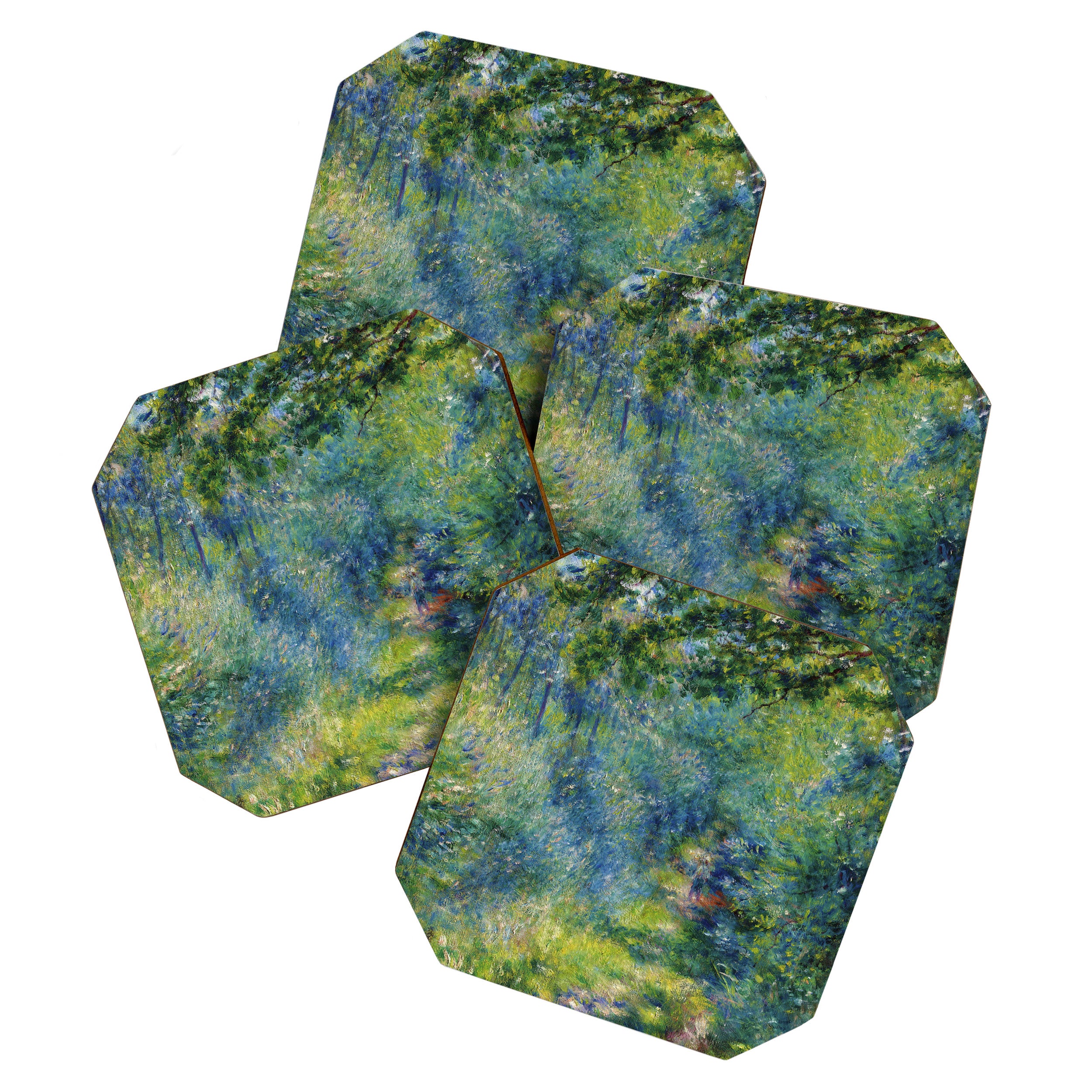 Pierre-Auguste Renoir "Sentier dans le bois (Path in the woods)" Coaster Gallery Image 1