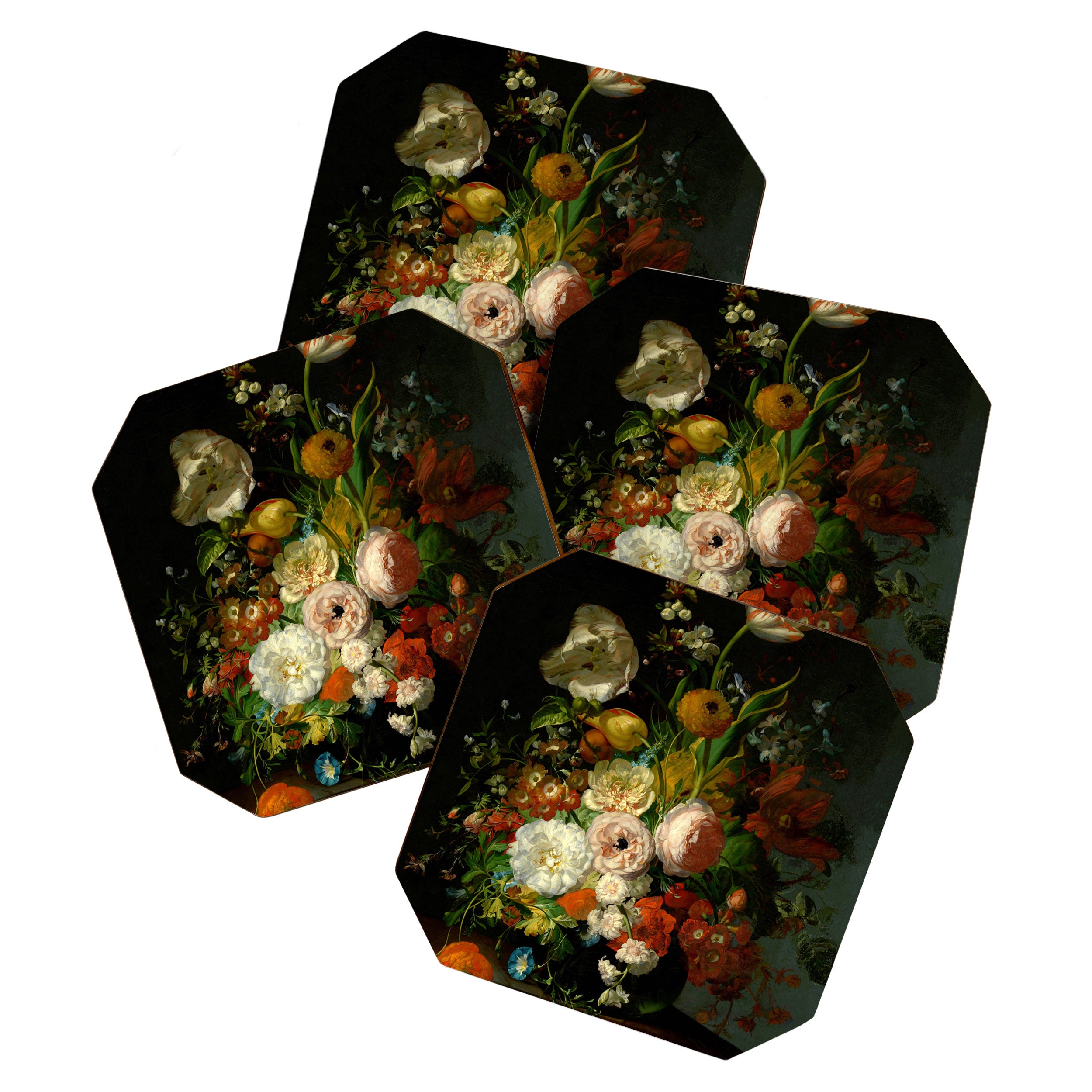 Rachel Ruysch "Still Life with Flowers in a Glass Vase" Coaster Gallery Image 1
