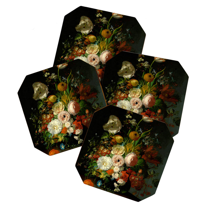 Rachel Ruysch "Still Life with Flowers in a Glass Vase" Coaster Gallery Image 1