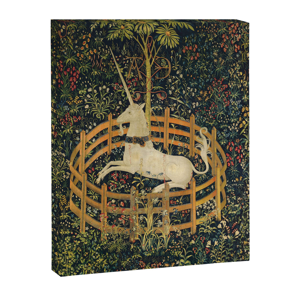 The Unicorn in Captivity (from the Unicorn Tapestries) 1495-1505 Canvas Print Gallery Image 8
