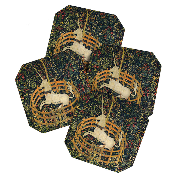 The Unicorn in Captivity (from the Unicorn Tapestries) 1495-1505 Coaster Gallery Image 1