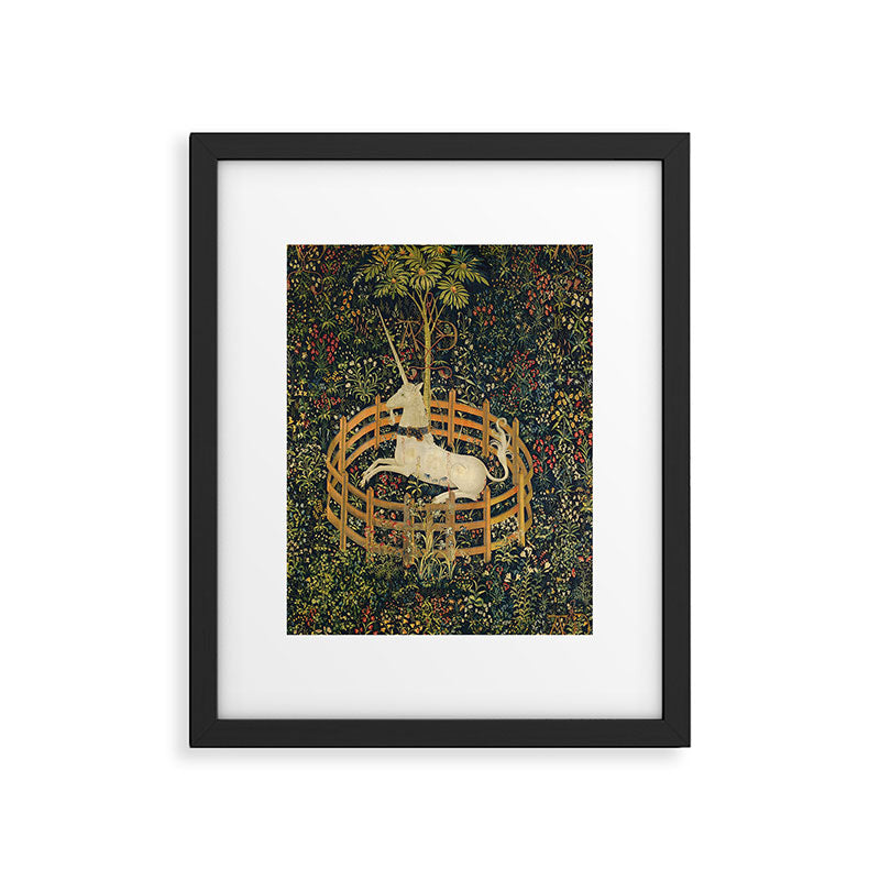 The Unicorn in Captivity (from the Unicorn Tapestries) 1495-1505 Framed Art Print Gallery Image 6