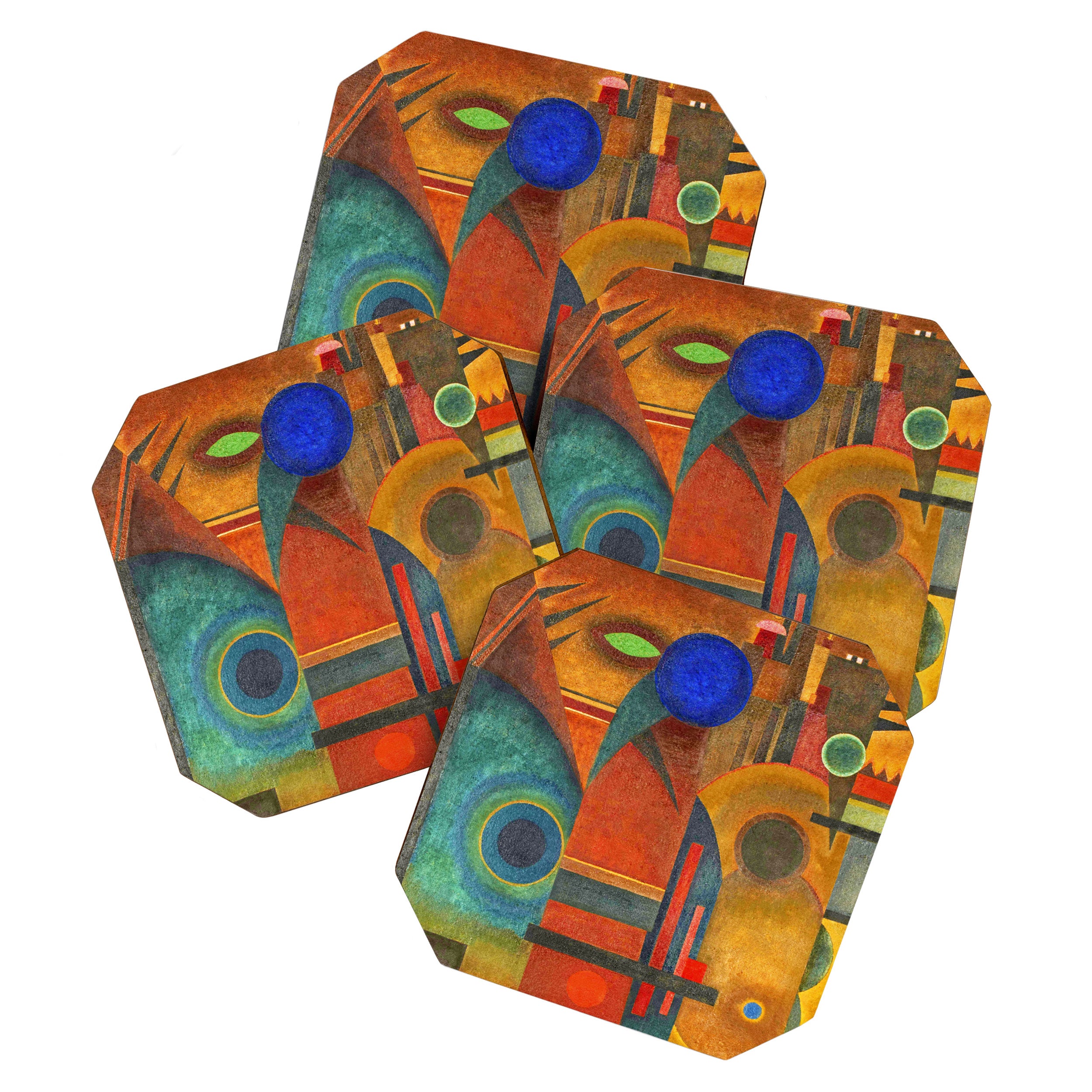 Wassily Kandinsky "Brown silence" (1925) Coaster Gallery Image 1