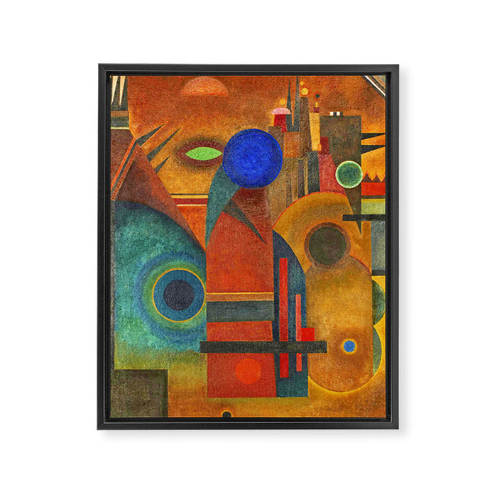 Wassily Kandinsky "Brown silence" (1925) Framed Canvas Print Gallery Image 1