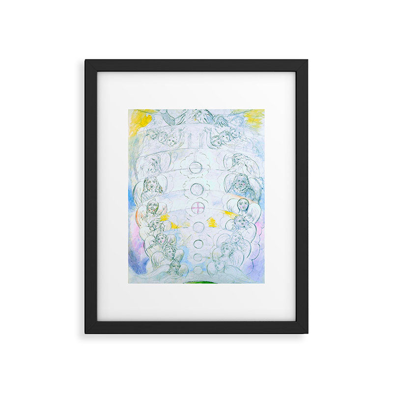 William Blake "Illustrations to Dante's Divine Comedy - The Vision of the Deity" Framed Art Print Gallery Image 5