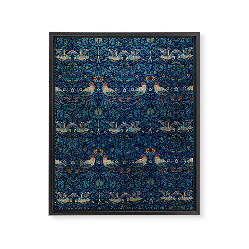 William Morris "Bird" Framed Canvas Print Gallery Image 8