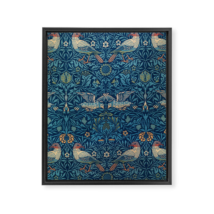 William Morris "Birds" 1. Framed Canvas Print Gallery Image 1