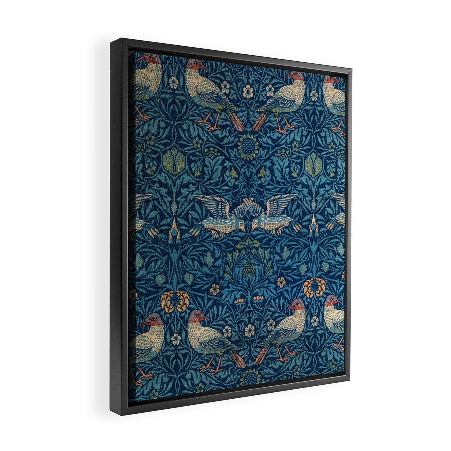 William Morris "Birds" 1. Framed Canvas Print Gallery Image 2