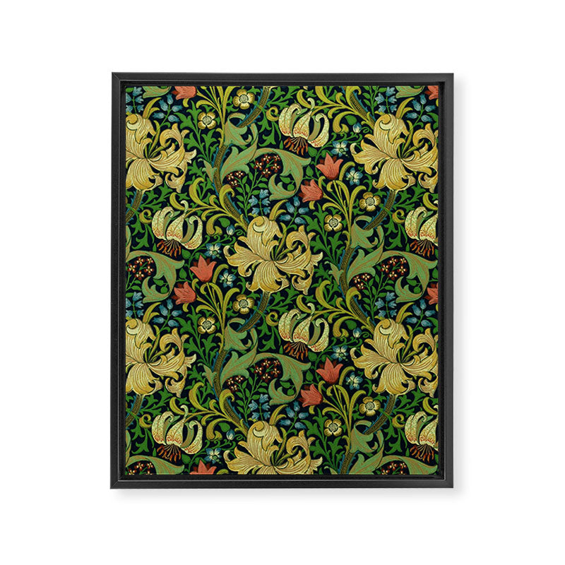 William Morris "Golden Lily" 4 Framed Canvas Print Gallery Image 8