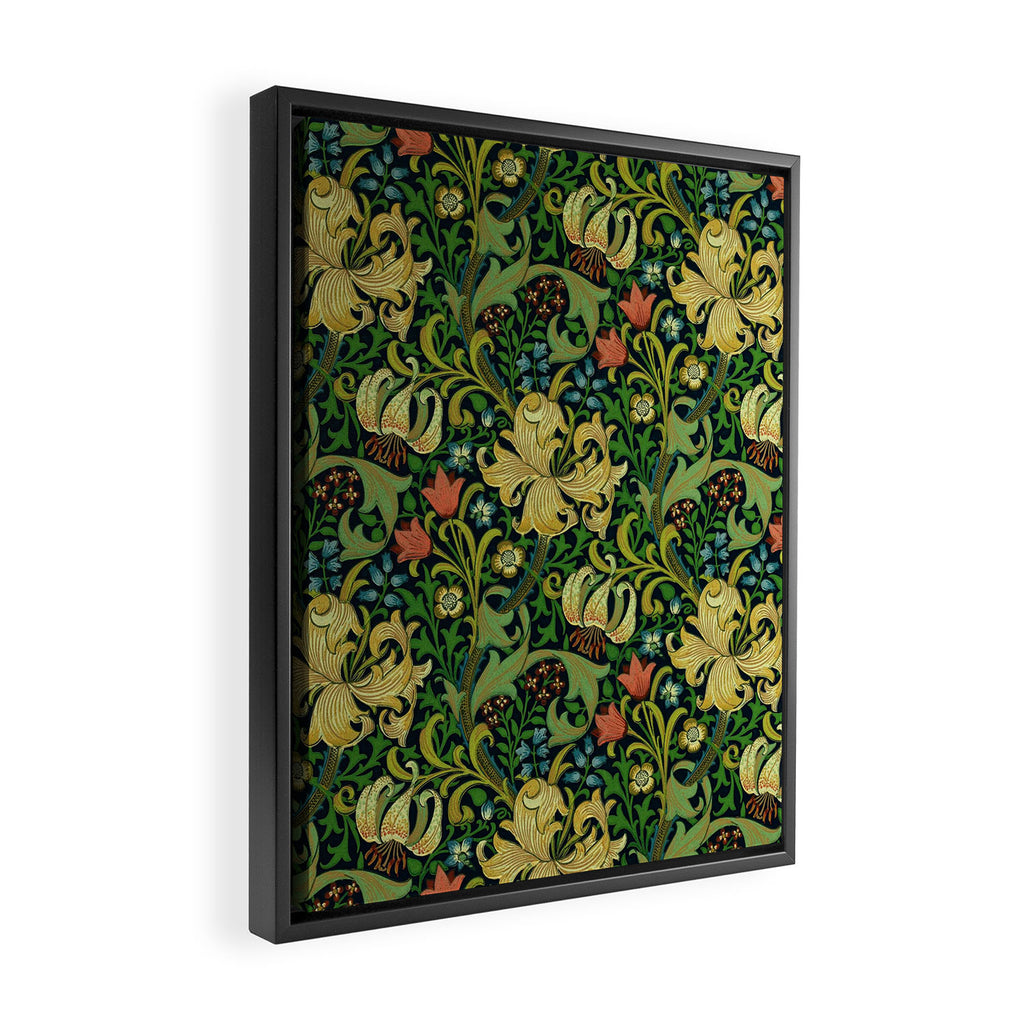 William Morris "Golden Lily" 4 Framed Canvas Print Gallery Image 2