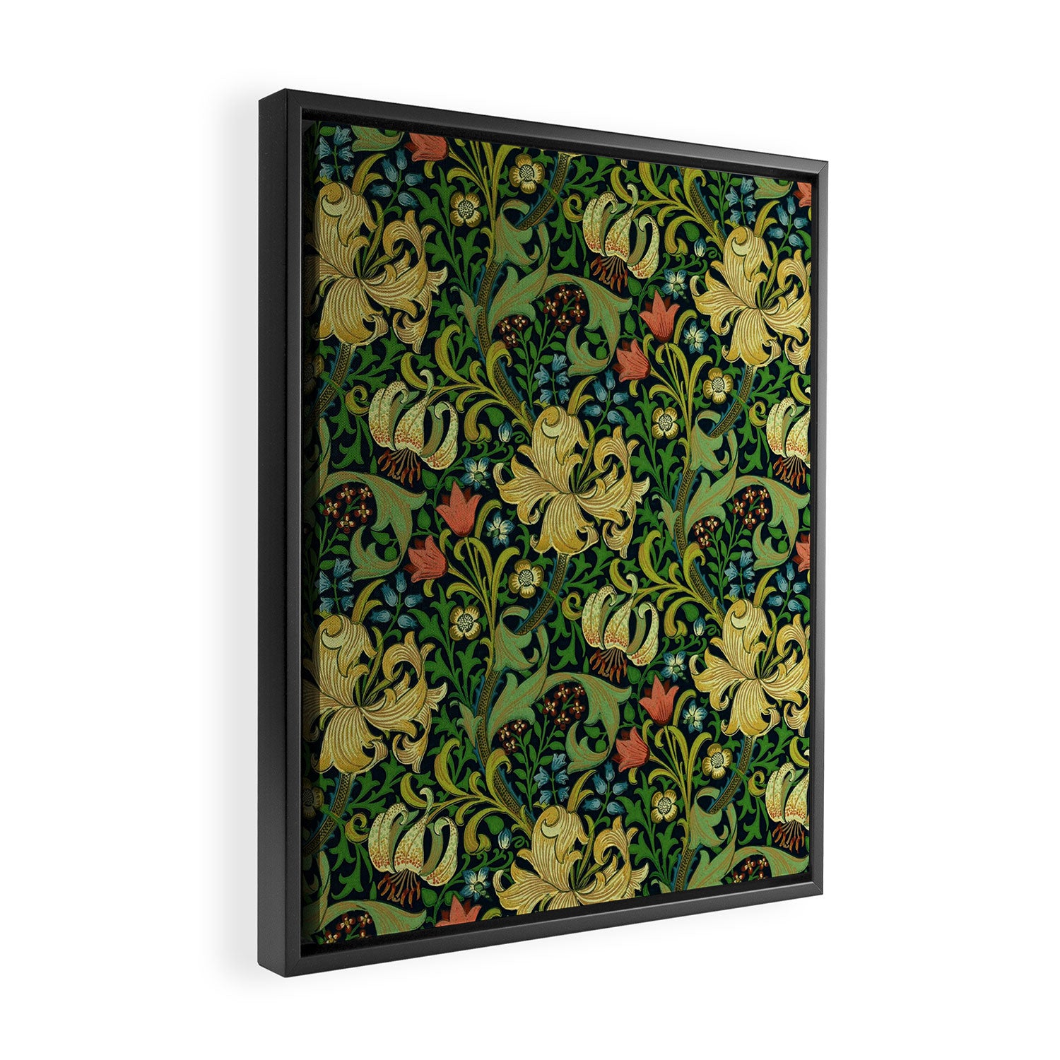 William Morris "Golden Lily" 4 Framed Canvas Print Gallery Image 2