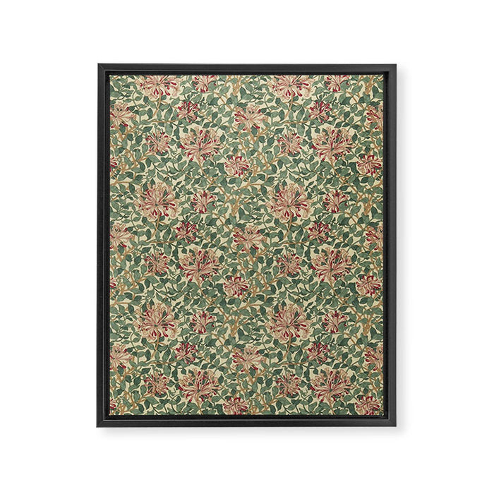 William Morris "Honeysuckle" 1. Framed Canvas Print Gallery Image 1