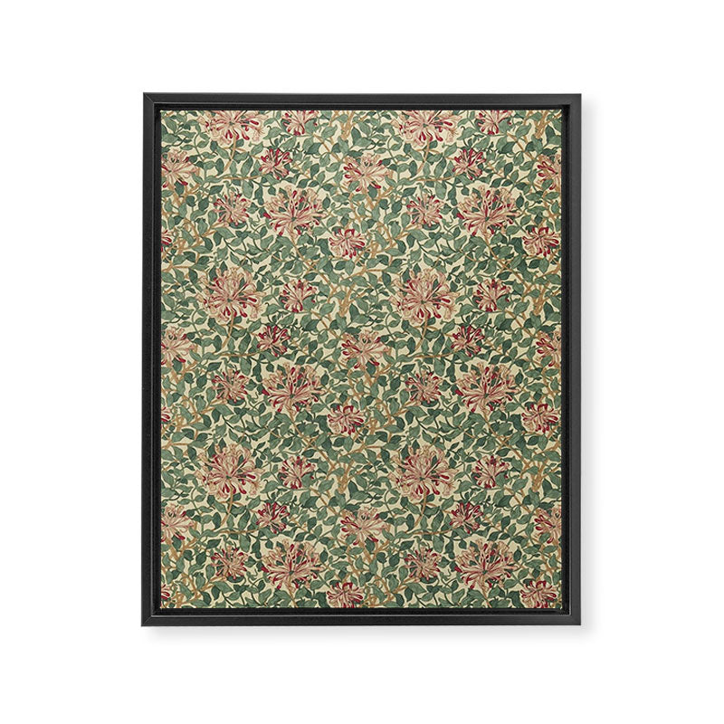 William Morris "Honeysuckle" 1. Framed Canvas Print Gallery Image 8